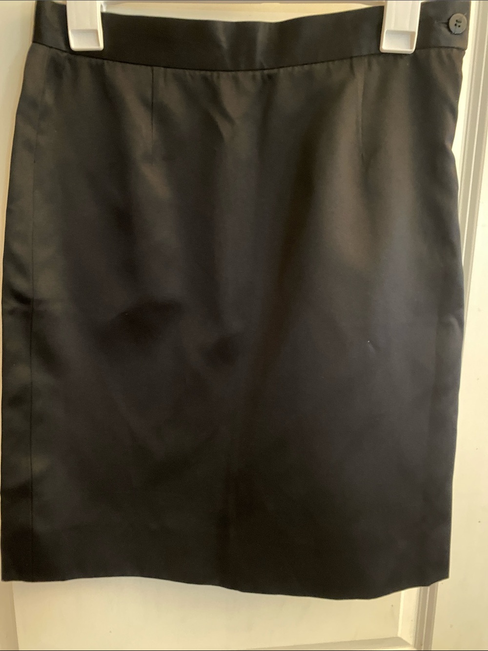 Vintage Giorgio Armani Black Label Silk Blend Satin Pencil Skirt IT 44 US 6/8